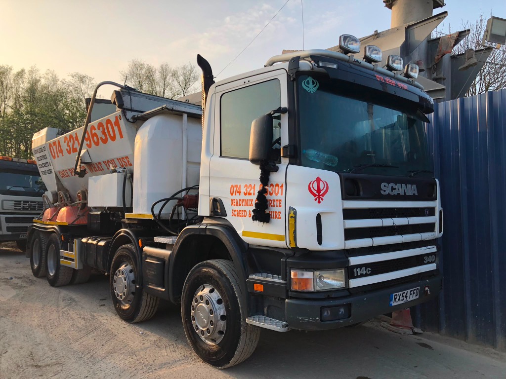 Scania Volumetric Concrete Mixer Truck Luton